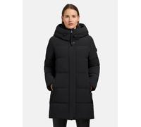 khujo Damen Winterjacke warme Steppjacke mit Kapuze und hohem Kragen Lola-YM Black Gr. L