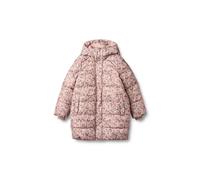 Winterjacke WHEAT "WHEAT Puffer Coat Yrsa", Mädchen, Gr. 116, rose powder flowers, 100% Polyester, mehrfarbig, normal, ohne Ausschnitt, Jacken Winterjacke, reflektierend (51917209-116) rose powder flo