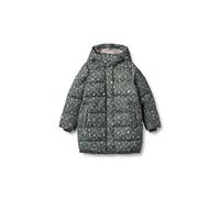 Winterjacke WHEAT "WHEAT Puffer Coat Yrsa", Mädchen, Gr. 98, forest lake checked flowers, 100% Polyester, mehrfarbig, normal, ohne Ausschnitt, Jacken Winterjacke (85249321-98) forest lake checked flow