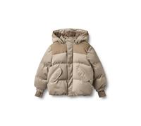 Winterjacke WHEAT "WHEAT Puffer Jacket Mads", Jungen, Gr. 140, stone grau, 100% Polyester, mehrfarbig, normal, ohne Ausschnitt, Jacken Winterjacke, winddicht (53030464-140) stone grau