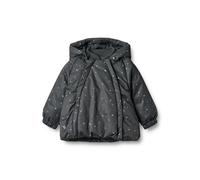 Winterjacke WHEAT "WHEAT Puffer Jacket Morgen", Mädchen, Gr. 86, schwarz (schwarz sea stars), 100% Polyester, unifarben, normal, ohne Ausschnitt, Jacken Winterjacke, reflektierend (62231563-86) schwar