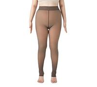 Winterleggins Damen Lang Thermo, Strumpfhosen Ohne Fuß Damen Baumwolle, High Waist Abnehmen Strumpfhose Ouvert Für Damen Plüsch Gefüttert Pantyhose Moderne Classic Gefütterte Feinstrumpfhose Damen