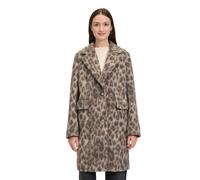 Wintermantel BETTY & CO "Damen Wintermantel mit Reverskragen", Damen, Gr. 44, nature, schwarz, Obermaterial: 68% Schurwolle, 32% Polyester. Futter: 100% Polyester., gerade lang, Mäntel (94746466-44) n