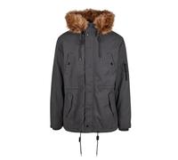 Wintermantel BRANDIT "Brandit Brandit Men Fish Tail Parka", Herren, Gr. M, antracite, 100% Baumwolle, Mäntel Wintermantel (61258316-M) antracite