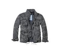 Wintermantel BRANDIT "Brandit Herren M-65 Giant Jacket", Herren, Gr. 5XL, grau (schwarzcamo), 100% Baumwolle, mehrfarbig, oversize, amerikanischer Ausschnitt, Jacken Wintermantel (38556913-5XL) schwar