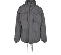 Wintermantel BRANDIT "Brandit Herren M-65 Giant Jacket", Herren, Gr. XXL, grau (charcoal grau), 100% Baumwolle, mehrfarbig, oversize, amerikanischer Ausschnitt, Jacken Wintermantel (75853814-XXL) char