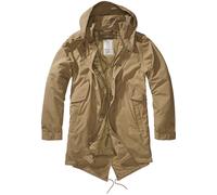 Wintermantel BRANDIT "Brandit Herren M51 US Parka", Herren, Gr. M, beige (camel), 73% Baumwolle, 27% Polyamid, Mäntel Wintermantel (85250510-M) camel