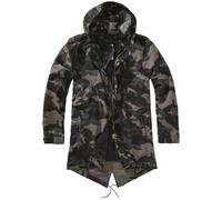 Wintermantel BRANDIT "Brandit Herren M51 US Parka", Herren, Gr. S, schwarzcamo, 73% Baumwolle, 27% Polyamid, Mäntel Wintermantel (37688702-S) schwarzcamo