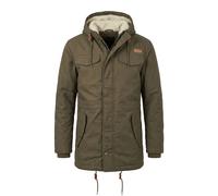 Wintermantel BRANDIT "Brandit Herren Marsh Lake Parka", Herren, Gr. 3XL, grün (olive), 80% Polyester, 20% Baumwolle, unifarben, normal, ohne Ausschnitt, Mäntel Wintermantel (47081041-XXXL) olive