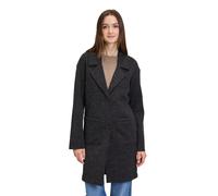 Wintermantel CARTOON "Damen mit Reverskragen", Damen, Gr. 44, grau (dunkelgrau), Plüsch, Obermaterial: 90% Polyester, 6% Viskose, 4% Elasthan, oversize normal, Mäntel Wintermantel (70715945-44) dunkel