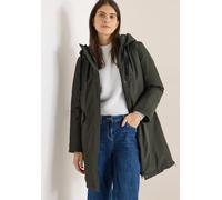 Wintermantel CECIL, Damen, Gr. XXL (46), olive wood, Web, Obermaterial: 100% Polyester. Futter: 100% Polyester, unifarben, bequem ca. Mitte Oberschenkel, Rundhals, Mäntel Wintermantel, mit Kapuze und