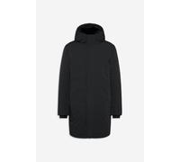 Wintermantel CINQUE "CIDAWSON", Herren, Gr. L, schwarz, Web, Obermaterial: 88% Polyamid, 12% Elasthan, unifarben, regular fit ca. Mitte Oberschenkel, hoch geschlossener Ausschnitt, Strickbündchen, Män