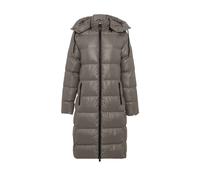 Wintermantel CIPO & BAXX "Cipo & Baxx Steppmantel WM143", Damen, Gr. L, beige, Obermaterial: 100% Polyester PES. Futter: 100% Polyester PES., uni, relaxed fit, Rundhals, Mäntel Wintermantel, mit abneh
