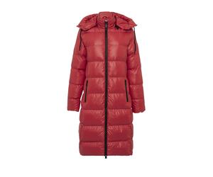 Wintermantel CIPO & BAXX "Cipo & Baxx Steppmantel WM143", Damen, Gr. XXL, rot, Obermaterial: 100% Polyester PES. Futter: 100% Polyester PES. 100% Polyester PES., uni, relaxed fit, Rundhals, Mäntel Win