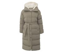 Wintermantel CIPO & BAXX "Cipo & Baxx Winterjacke WM145", Damen, Gr. S, grün (graugrün), Obermaterial: 100% Polyester PES., uni, relaxed fit, Rundhals, Mäntel Wintermantel, mit Gürtel und Kapuze (2016