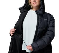 Wintermantel COLUMBIA "Puffect III Long Jacket", Damen, Gr. L (42/44), schwarz, Obermaterial: 100% Polyester. Futter: 100% Nylon. Wattierung: 100% Polyester, Po-bedeckend, Mäntel Wintermantel, wassera