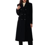Wintermantel Damen Lang Elegant Wollmantel Damen Winter Mantel Frauen A-Linie Winterjacke Damen Warm Wintercoat Revers Parka Mit Knöpfen Coat Winddichter Trenchcoat Tweed Jacke Outwear