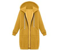 Wintermantel Damen Lang Steppmantel Damen Lang Individuelle Parka Robuste Und Warme Teddymantel Mäntel Mit Reißverschluss Wintermantel Für Outdoor-Aktivitäten Ausgefallene Steppmantel Gold S