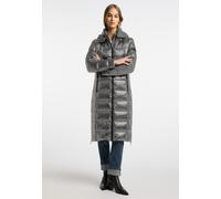 Wintermantel FRIEDA & FREDDIES "Thermolite Coat / Dalia Long 2", Damen, Gr. 34, grau, 100% Polyamid, unifarben, Basic, normal, ohne Ausschnitt, Mäntel Wintermantel, mit Passformnähten (89645223-34) gr