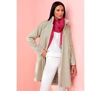 Wintermantel HEINE, Damen, Gr. 42, beige (beige, champagner, meliert), 80% Polyester, 20% Wolle, kariert, Mäntel Wintermantel (31056261-42) beige, champagner, meliert