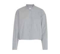 Wintermantel ICHI "Jacke IXKATE", Damen, Gr. L, grau (grau melange), Obermaterial: 74% Polyester Pol. recyc.. 22% Viskose CV. 4% Elasthan EL., Mäntel Wintermantel (31398122-L) grau melange