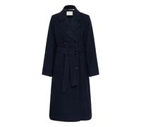 Wintermantel KAFFE "Damen Jacke KAfanny", Damen, Gr. 44, blau (midnight marine cc), Obermaterial: 75% Polyester PES. 25% Wolle mw., Mäntel Wintermantel (17336307-44) midnight marine cc