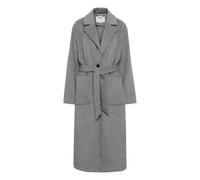 Wintermantel KAFFE "Jacke KAelona", Damen, Gr. 36, grau (grau melange), Obermaterial: 65% Polyester PES. 15% Wolle mw. 15% Polyacryl PAN. 3% Nylon NY. 2% sonstige Fasern AF., Mäntel Wintermantel (7450