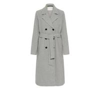 Wintermantel KAFFE "Jacke KAfanny", Damen, Gr. 44, grau (light grau melange), Obermaterial: 75% Polyester PES. 25% Wolle mw., Mäntel Wintermantel (33985767-44) light grau melange