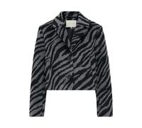 Wintermantel KAFFE "Jacke KAtora", Damen, Gr. 38, schwarz (schwarz, grau animal), Obermaterial: 100% Polyester PES., Mäntel Wintermantel (45909232-38) schwarz, grau animal