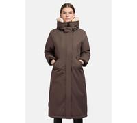 Langer Wintermantel mir Kapuze "Agneta-YM" Stone Taupe XL