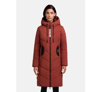 Wintermantel KHUJO "Aribay4 Light-YM", Damen, Gr. M (38), rot (dunkelrot), Obermaterial: 100% Polyester, Innenfutter: 100% Polyester, Wattierung: 100% Polyester, tailliert knielang, hoch geschlossener