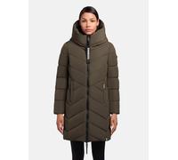 Wintermantel KHUJO "Darka2-YM", Damen, Gr. L (40), grün (dunkelgrün), Obermaterial: 100% Polyester, Innenfutter: 100% Nylon, Wattierung: 100% Polyester, Basic, figurumspielend ca. Mitte Oberschenkel,
