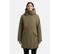 Wintermantel KHUJO "Diance", Damen, Gr. L (40), grün, Obermaterial: 100% Polyester; Innenfutter: 100% Polyester; Wattierung: 100% Polyester, figurumspielend ca. Mitte Oberschenkel, hoch geschlossener