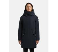 Wintermantel KHUJO "Diance", Damen, Gr. XS (34), schwarz (blau), Obermaterial: 100% Polyester. Innenfutter: 100% Polyester. Wattierung: 100% Polyester, figurumspielend ca. Mitte Oberschenkel, hoch ges