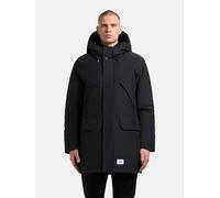 Wintermantel KHUJO "Figaro", Herren, Gr. L (52), blau, Obermaterial: 100% Polyester; Innenfutter: 100% Nylon; Wattierung: 100% Polyester, gerade ca. Mitte Oberschenkel, hoch geschlossener Ausschnitt,