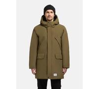 Wintermantel KHUJO "Figaro", Herren, Gr. M (50), grün, Obermaterial: 100% Polyester; Innenfutter: 100% Nylon; Wattierung: 100% Polyester, gerade ca. Mitte Oberschenkel, hoch geschlossener Ausschnitt,