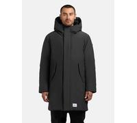 Wintermantel KHUJO "Fogg", Herren, Gr. L (52), grau, Obermaterial: 100% Polyester. Innenfutter: 100% Nylon. Wattierung: 100% Polyester, Basic, gerade ca. Mitte Oberschenkel, hoch geschlossener Ausschn