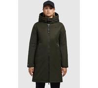 Wintermantel KHUJO "LISAD", Damen, Gr. L (40), grün (deep, grün), Web, Obermaterial: 100% Polyester. Futter: 100% Polyamid. Füllung: 100% Polyester, unifarben, ca. Mitte Oberschenkel, Mäntel Winterman