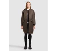 Wintermantel KHUJO "LULU", Damen, Gr. M, potter braun, Twill, 100% Nylon, unifarben, regular fit knielang, eingesetzt Rippbündchen, Mäntel Wintermantel (84671614-M) potter braun