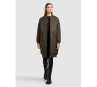 Wintermantel KHUJO "LULU", Damen, Gr. S, forest grün, Twill, 100% Nylon, unifarben, eingesetzt Rippbündchen, Mäntel Wintermantel (57949805-S) forest grün