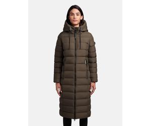 Wintermantel KHUJO "Simmie-YM", Damen, Gr. L (40), grün (dunkelgrün), Obermaterial: 100% Polyester. Innenfutter: 100% Nylon. Wattierung: 100% Polyester, tailliert kniebedeckend, hoch geschlossener Aus