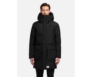 Wintermantel KHUJO "Winer3", Herren, Gr. M (50), schwarz, Obermaterial: 100% Polyester. Innenfutter: 100% Polyester. Wattierung: 100% Polyester. Ärmelfutter: 100% Polyester, gerade ca. Mitte Oberschen