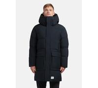 khujo Herren warmer langer Wintermantel mit zahlreichen Taschen und Kapuze Winer3 Port Blue Gr. XL