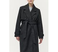 Wintermantel LEGER "Cora, LeGer by Lena Gercke", Damen, Gr. 40, grau, Web, Obermaterial: 90% Polyester, 10% Viskose, meliert, regular fit ca. Mitte Wade, abgesteppte Kante, Mäntel Wintermantel, mit Ta