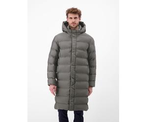 Wintermantel LERROS "Herren Stepp-Parka mit abnehmbarer Kapuze", Herren, Gr. L, grau (basalt grau), 100% Polyester, Mäntel Wintermantel (39402114-L) basalt grau