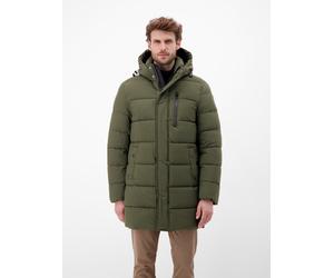 Wintermantel LERROS "Warmer Wintermantel für Herren", Herren, Gr. 3XL, grün (original olive), 100% Polyester, Mäntel Wintermantel (79803510-XXXL) original olive