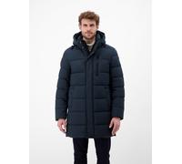 Wintermantel LERROS "Warmer Wintermantel für Herren", Herren, Gr. XL, blau (blau night), 100% Polyester, Mäntel Wintermantel (23586005-XL) blau night