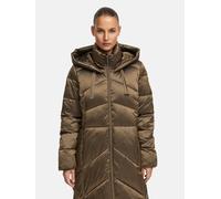 Wintermantel MANISA, Damen, Gr. 44, braun, Web, Obermaterial: 100% Polyamid. Futter: 100% Polyamid, unifarben, normal kniebedeckend, Rundhals, Bündchen, Mäntel Wintermantel, mit Stehkragen und fester