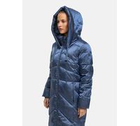 Wintermantel MANISA, Damen, Gr. 46, blau, Web, Obermaterial: 100% Polyamid. Futter: 100% Polyamid, unifarben, normal kniebedeckend, Rundhals, Bündchen, Mäntel Wintermantel, mit Stehkragen und fester K