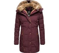 Wintermantel MARIKOO "Lieblings Jacke", Damen, Gr. S (36), rot (weinrot), Oberstoff: 100% Polyester; Futter: 100% Polyester; Wattierung: 100% Polyester; Ärmelfutter: 100% Polyester; Kunstpelz: 90% Pol